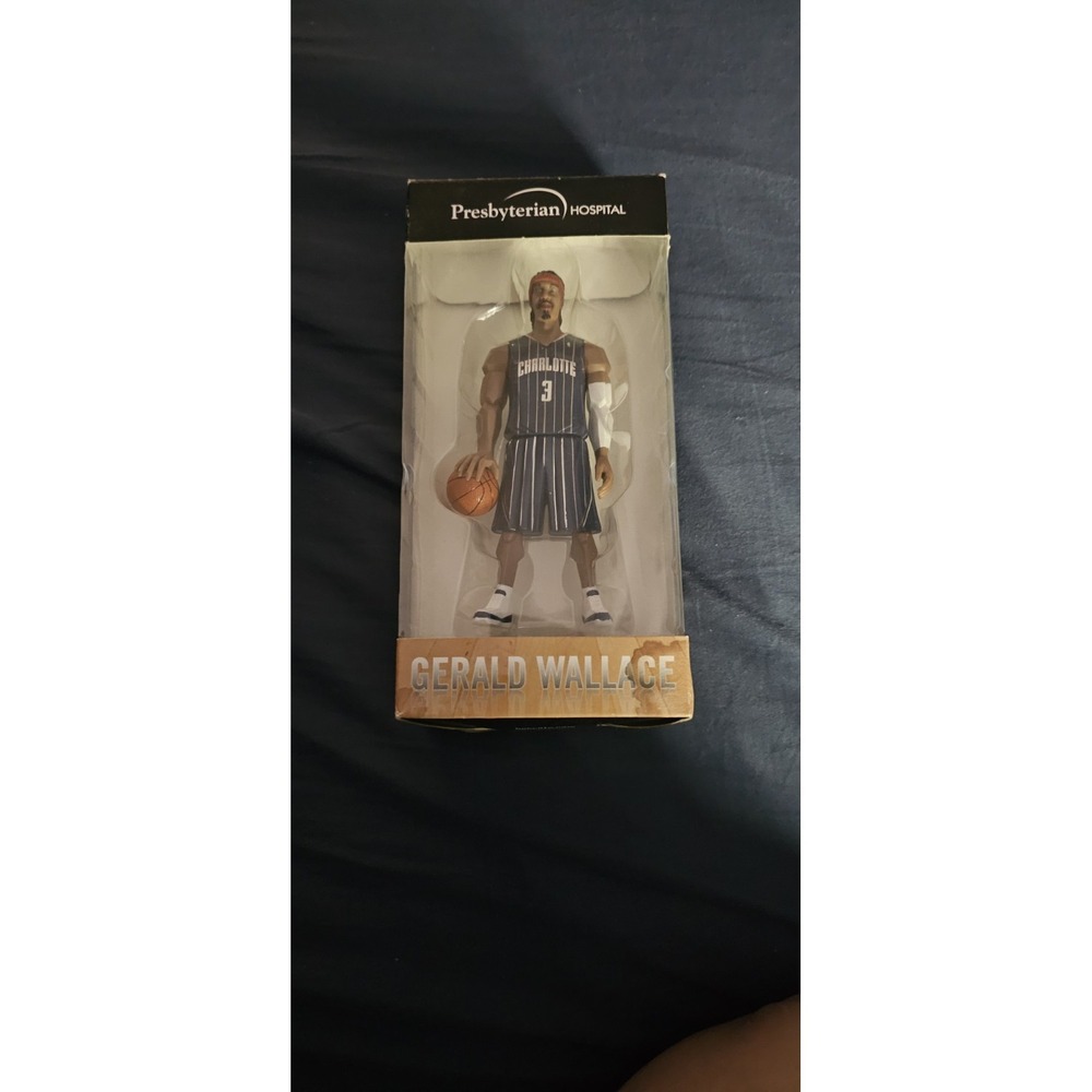 NBA Gerald Wallace Charlotte Bobcats Promo Figure Rare Presbyterian Hospital
